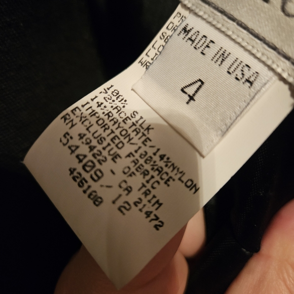 Jessica McClintock Vintage Purple Silk and Velvet Gown‎ size 4 - Picture 7 of 7